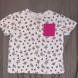 June & January pocket tee stars